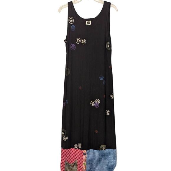 JG’s Mad Lab Tank Maxi Dress Womens Vintage Stanley Gretzinge Lagenlook Small - Picture 1 of 16